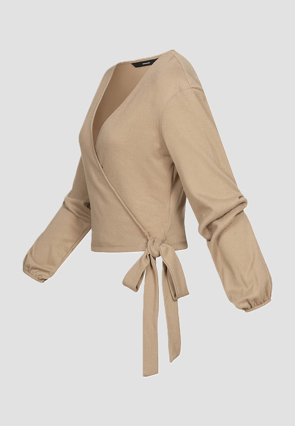 Vero Moda Damen kurzer V-Neck-0