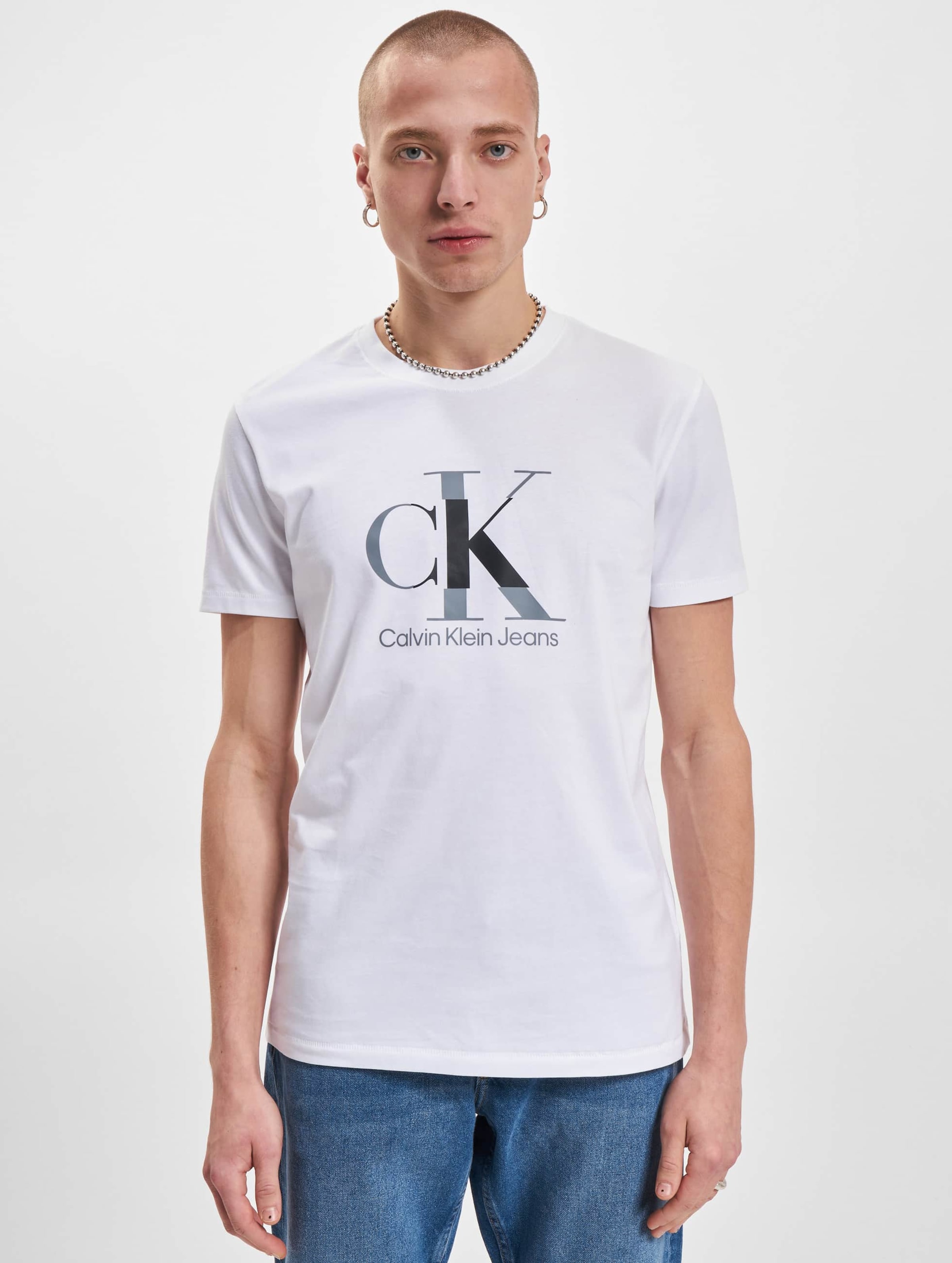 Calvin Klein Jeans Disrupted Monologo T Shirt DEFSHOP 22869