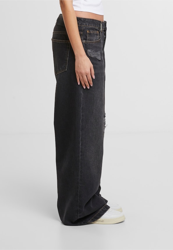 Diala Wide Baggy Jeans-3