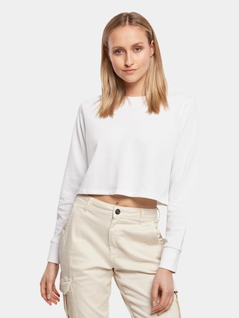 Ladies Terry Cropped Crew