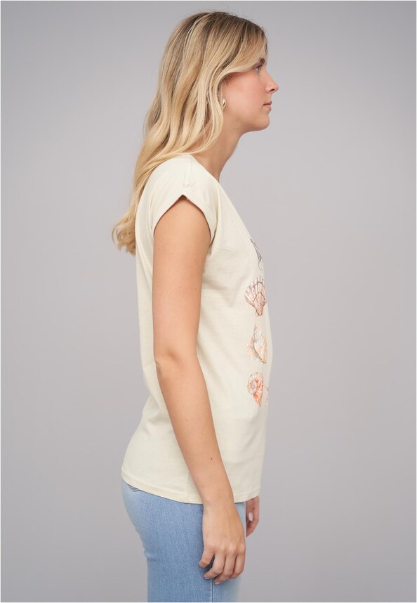 Ladies The Beach Club Sand Tee-3