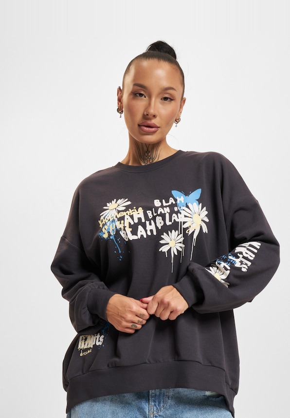 Melanie Grafit O Neck -0