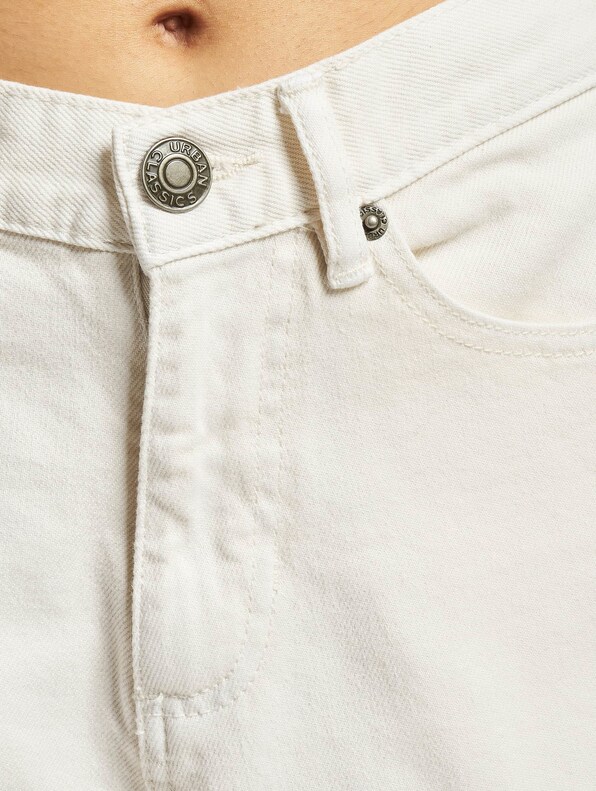 Ladies High Waist Wide Leg Cropped Denim -3