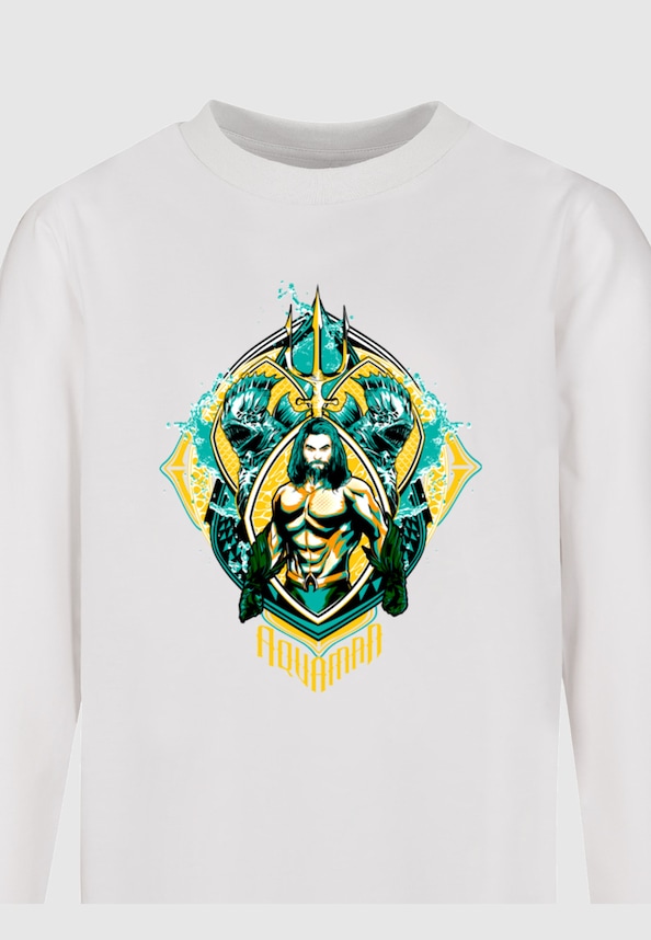 Kids Aquaman - The Trench Crest Longsleeve-2