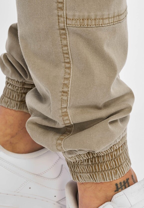 Washed Cargo Twill Jogging-5