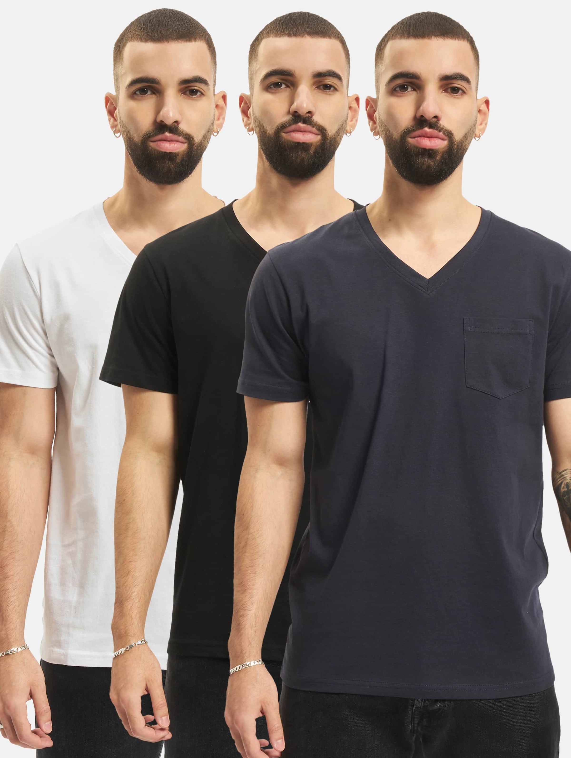 DEF V-Neck 3-Pack T-Shirts | DEFSHOP | 88030
