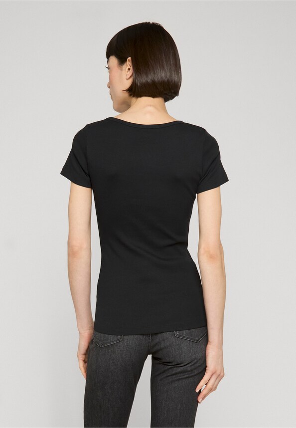 Ladies Rib Slim Tee-1