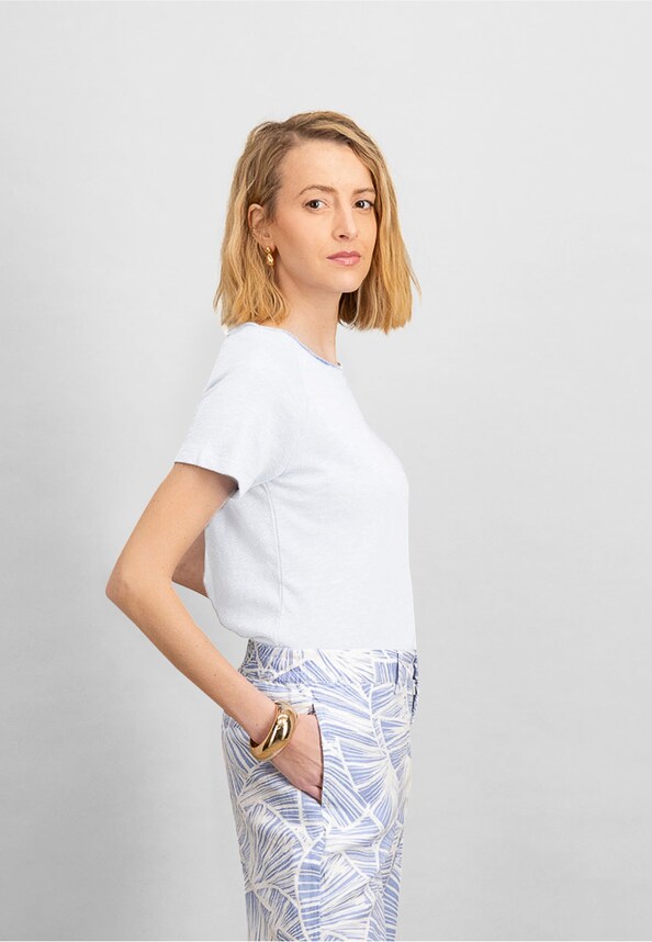 T-SHIRT O-NECK SLUB STRUCTURE-1