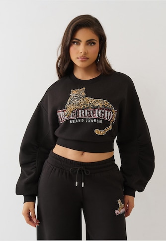 CRYSTL LEOPARD RUCHED 