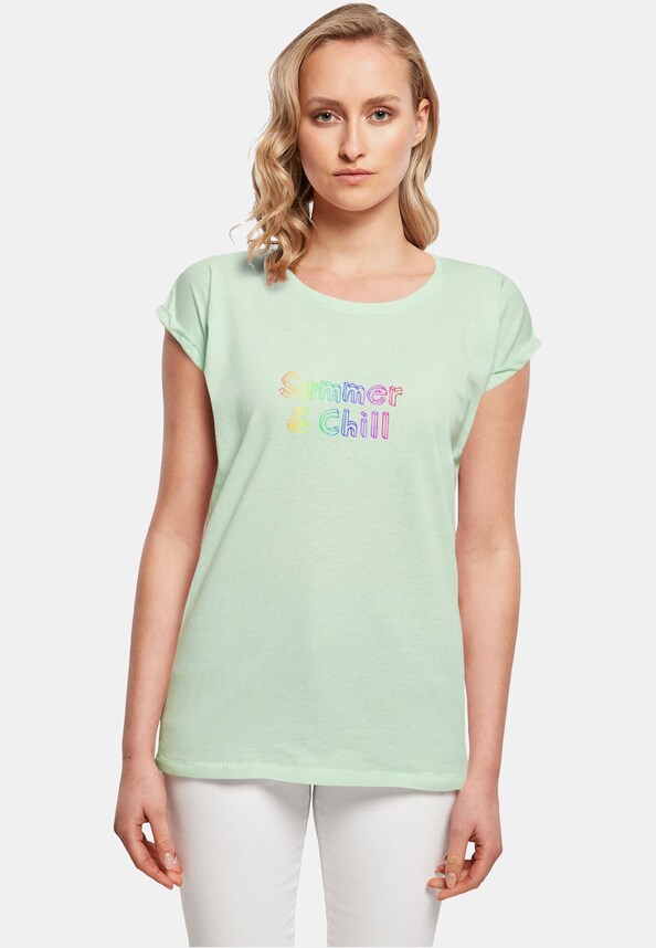 Ladies Summer And Chill Rainbow Extended Shoulder -0