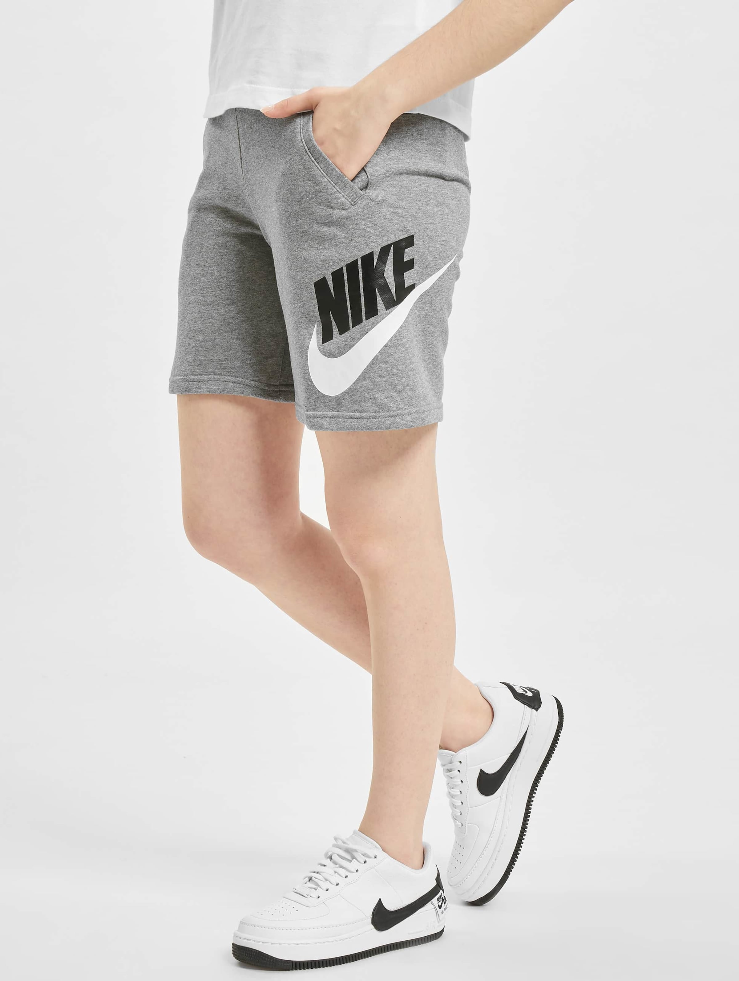 Nike Club HBR Short Kinderen op kleur grijs, Maat L