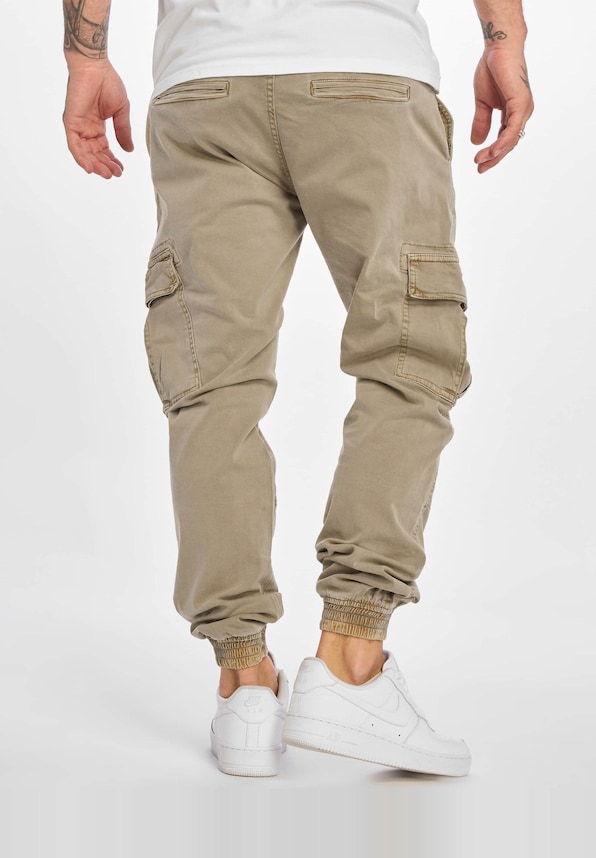 Washed Cargo Twill Jogging-1