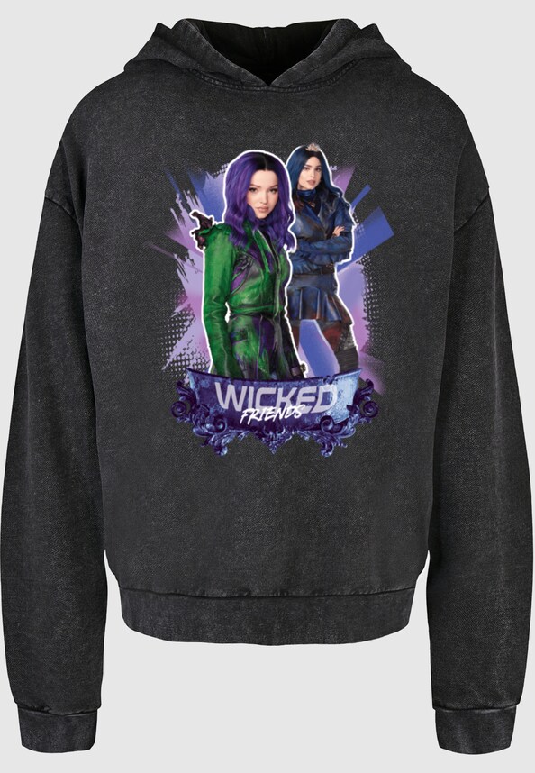 The Descendants - Wicked Friends Acid Washed Oversize Hoody-2