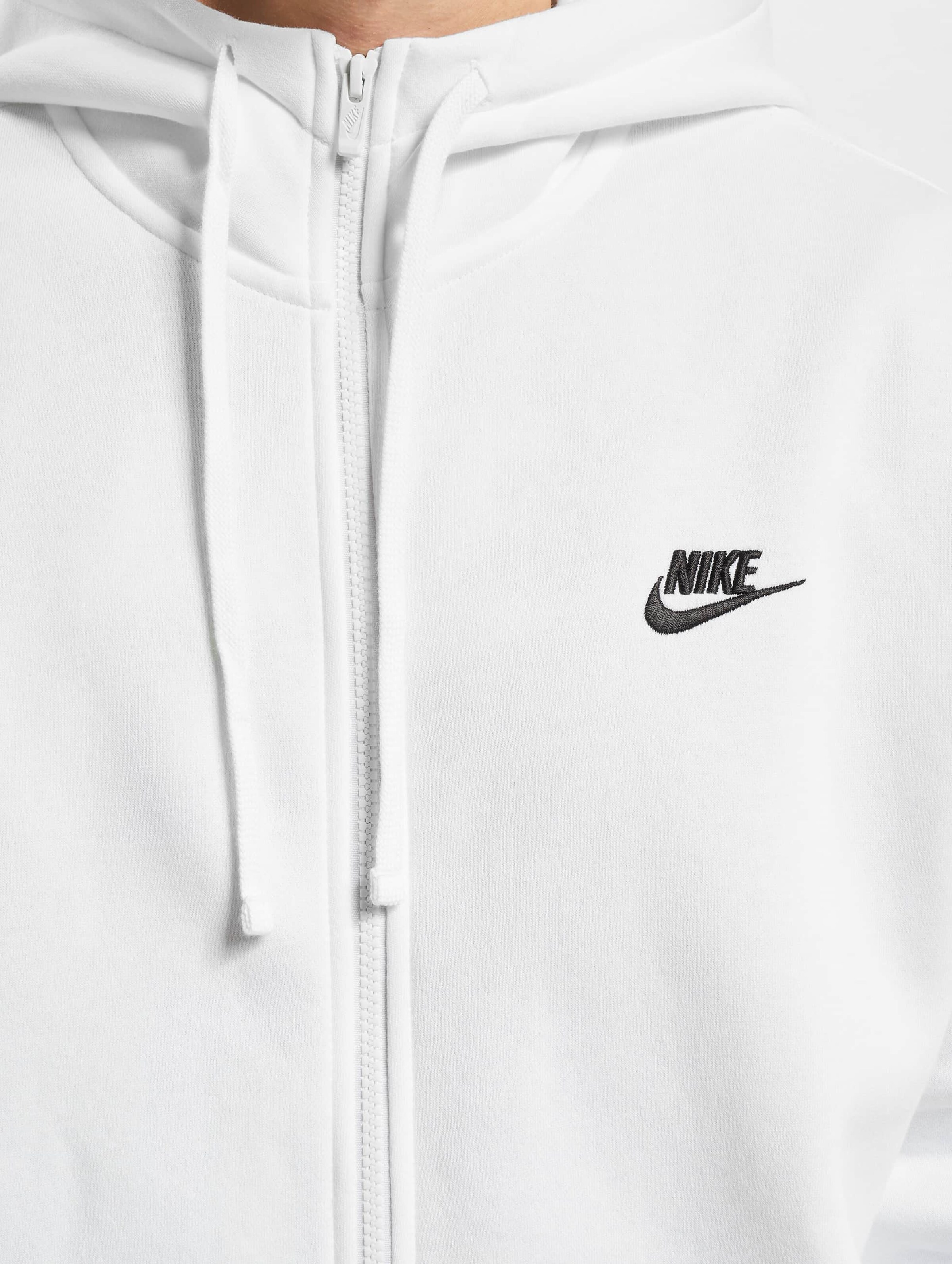 White nike zip online up