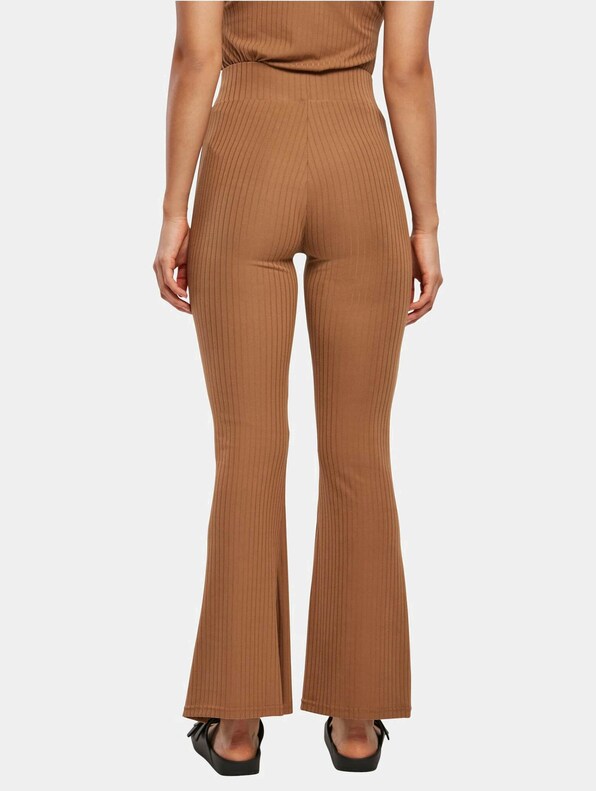 High Waist Rib Flared-1