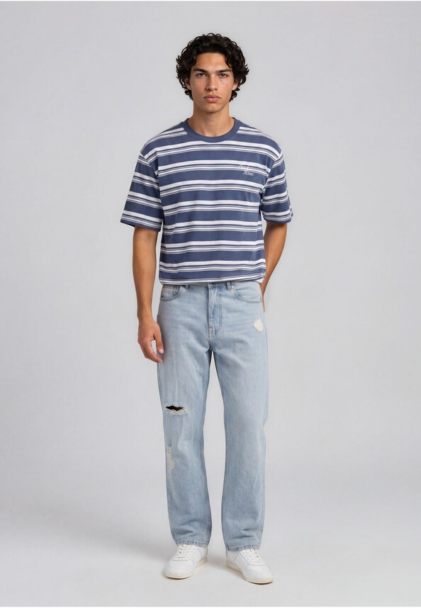 OG Distressed Straight Leg Jeans-2