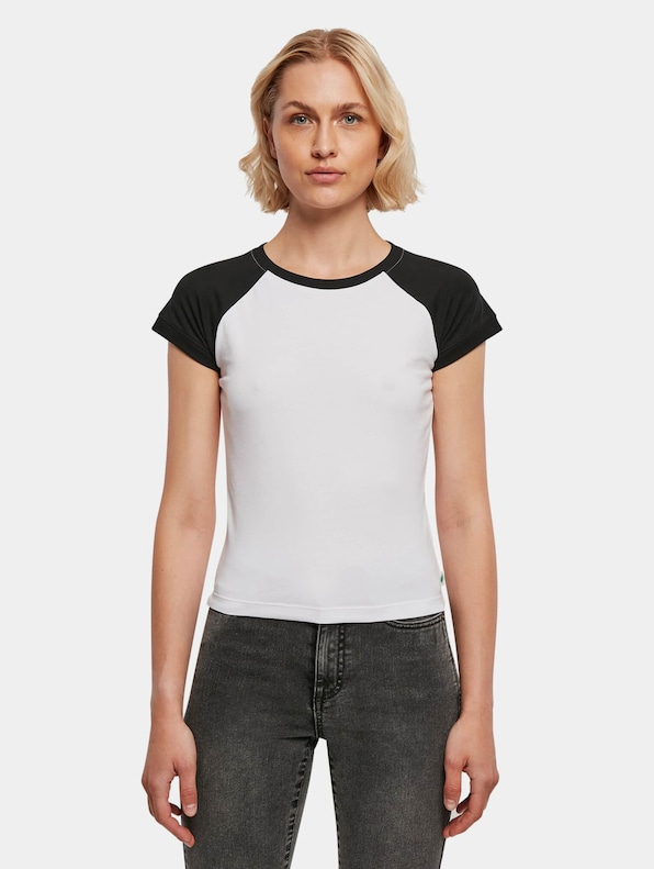 Ladies Organic Stretch Short Retro Baseball-4
