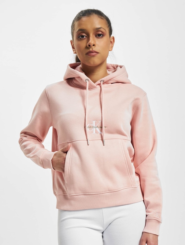 Calvin Klein Monogram Logo Hoody Pink Blush-2