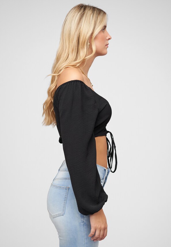 Ballonärmeln & Raffdetail -3