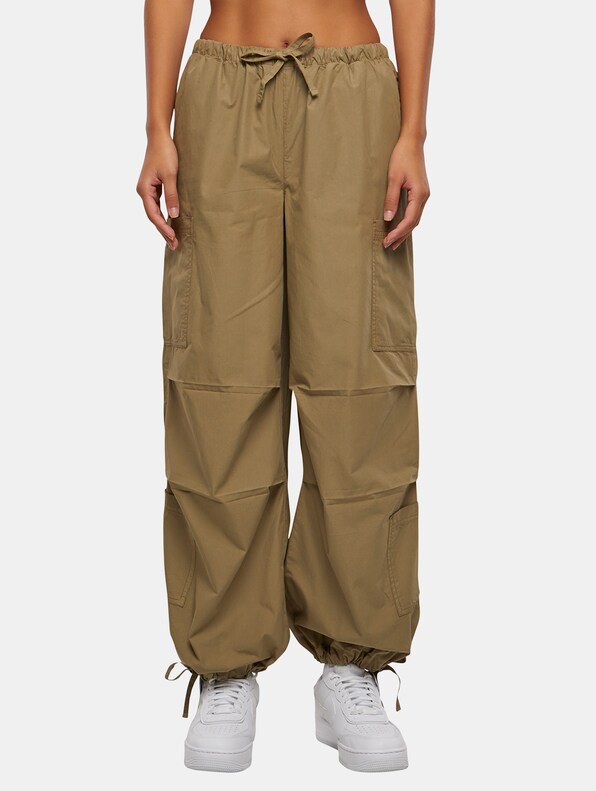 Ladies Cotton Cargo Parashute Pants-2