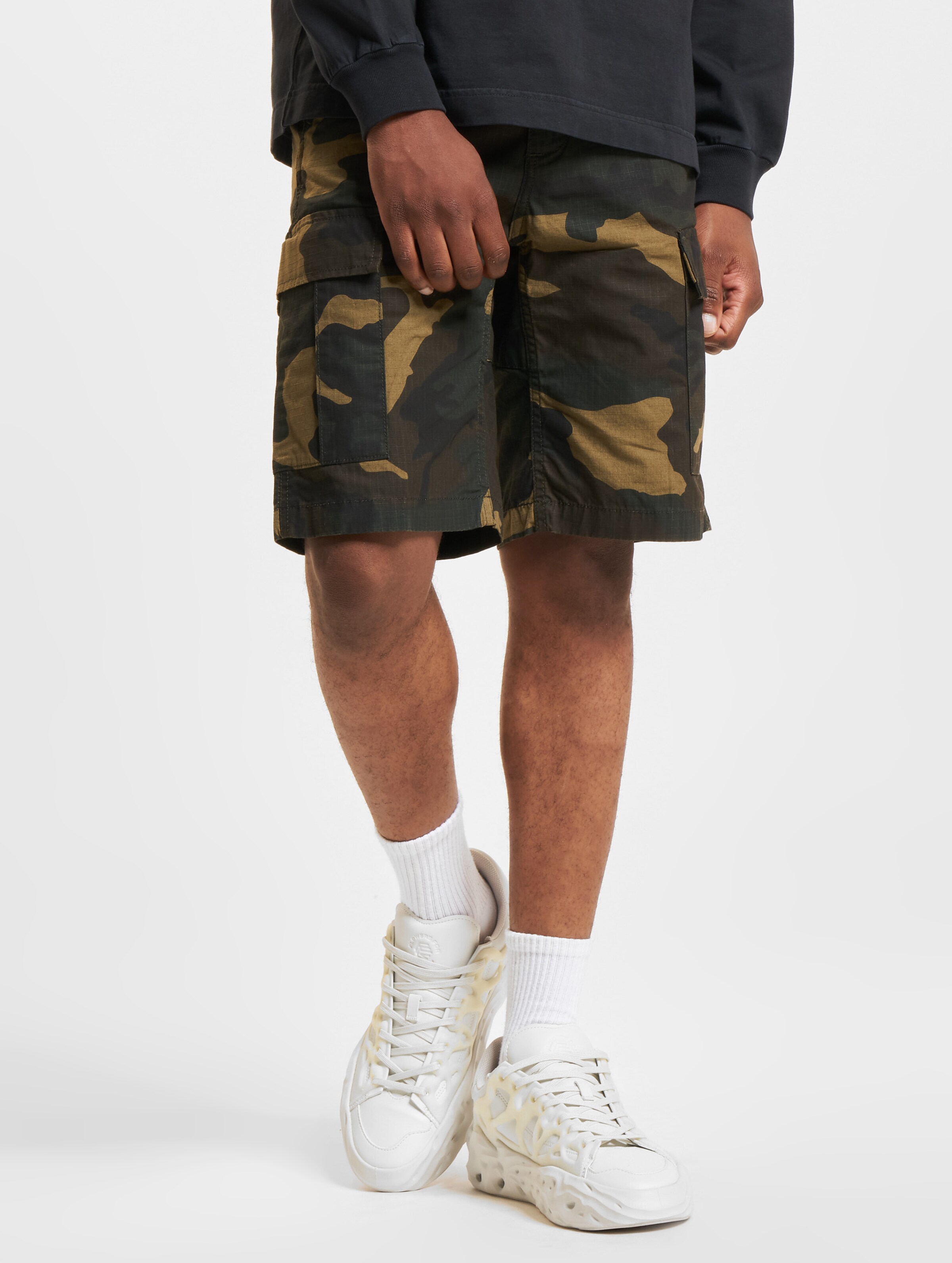 Carhartt WIP Aviation Columbia Bermudas op kleur camouflage, Maat 28