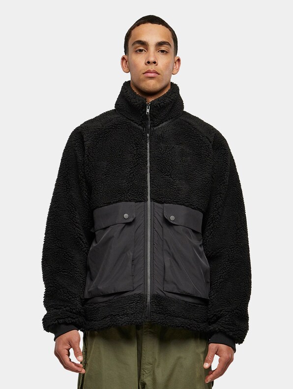 Short Raglan Sherpa Jacket-2