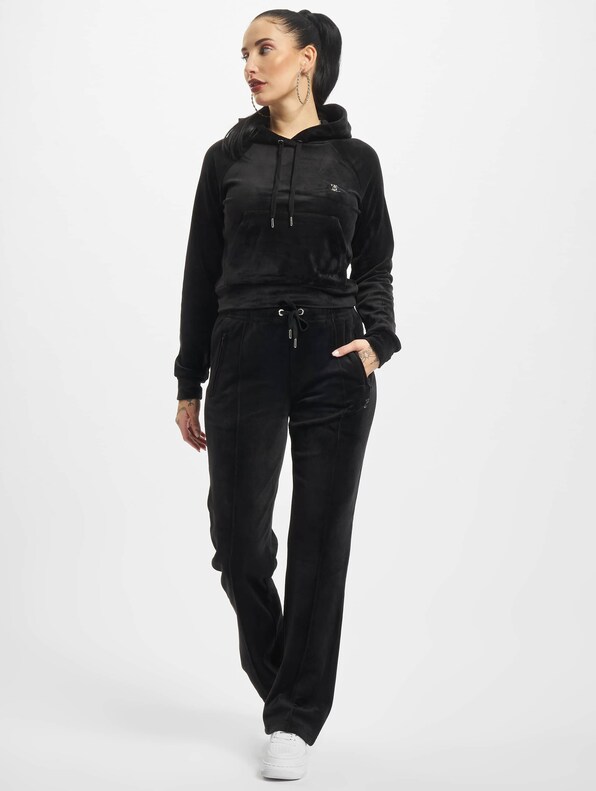 Juicy Couture VELOUR TRACK PANTS WITH DIAMANTE BRANDIN-5