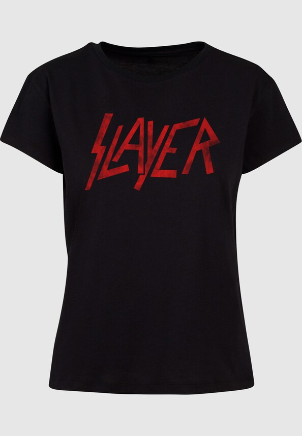 Ladies Slayer - Distressed Logo Box Tee-2