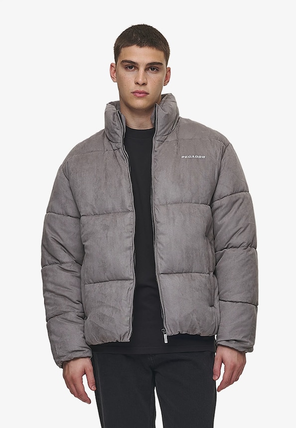 PEGADOR Sidan Velour Puffer Jackets-0