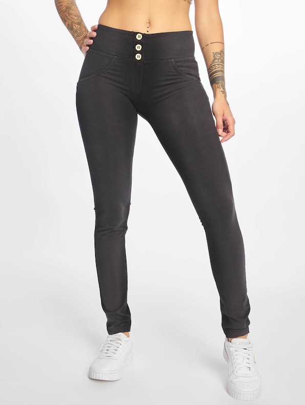 WR.UP Mid Waist Skinny Faded Look-2