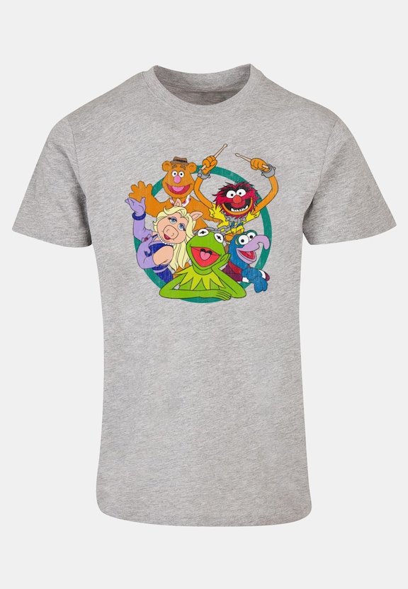 Muppets - Group Circle Basic T-Shirt-3