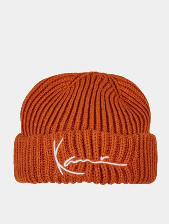 KA214-038-2 Signature Fisherman Beanie Cognac