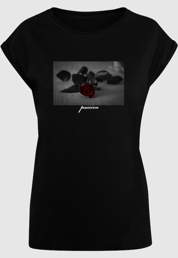 Ladies Passion Rose Extended Shoulder Tee-2