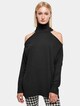 Ladies Cold Shoulder Turtelneck-0