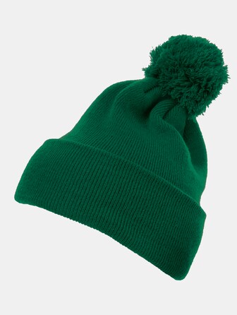Cuffed Pom Pom Knit Beanie