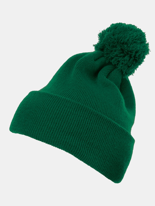Cuffed Pom Pom Knit Beanie-0