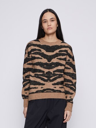 Only Amber O Neck Glitter Knit Pullover