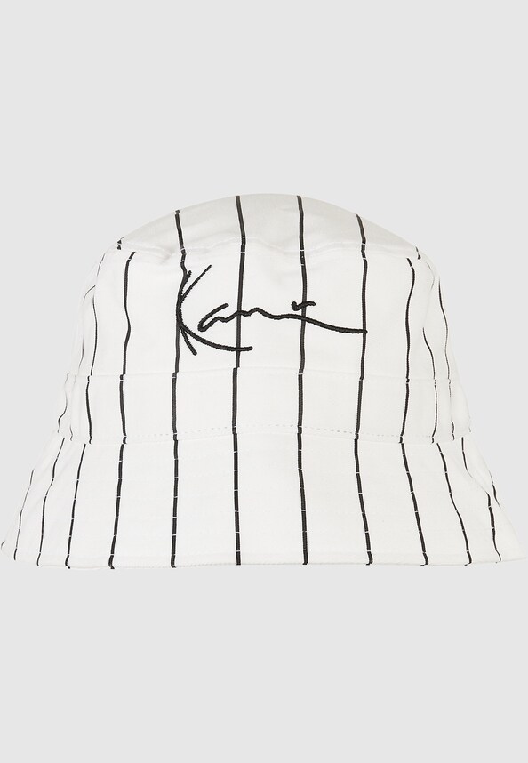 KA-HW021-002-02 Signature Pinstripe Bucket Hat-0