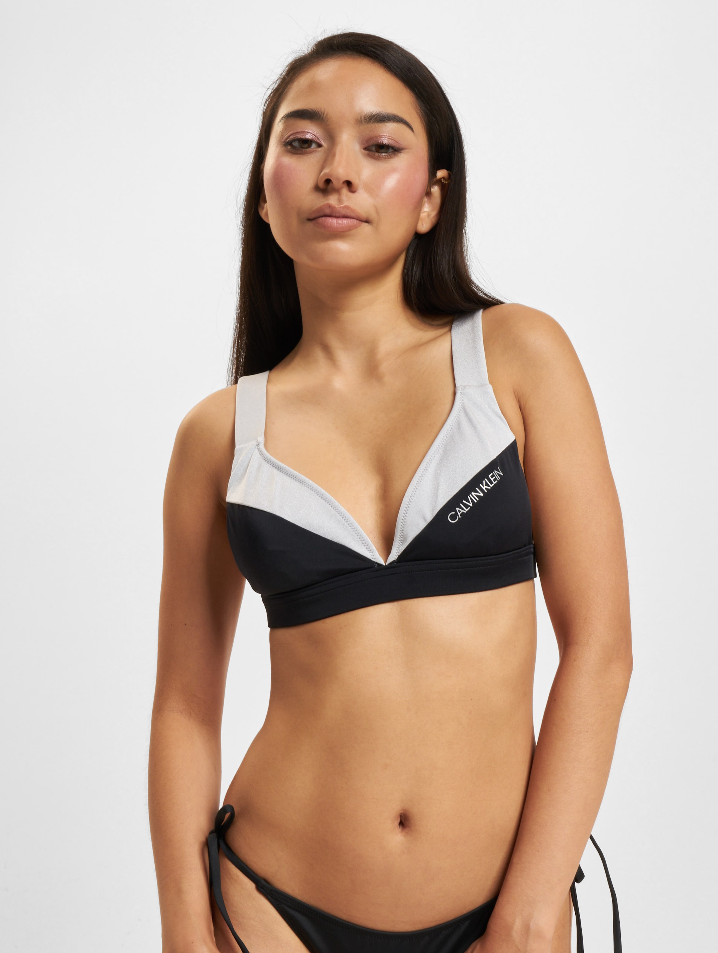 Calvin Klein Underwear Fixed Triangle Bikini Oberteil Frauen,Unisex op kleur zwart, Maat XS