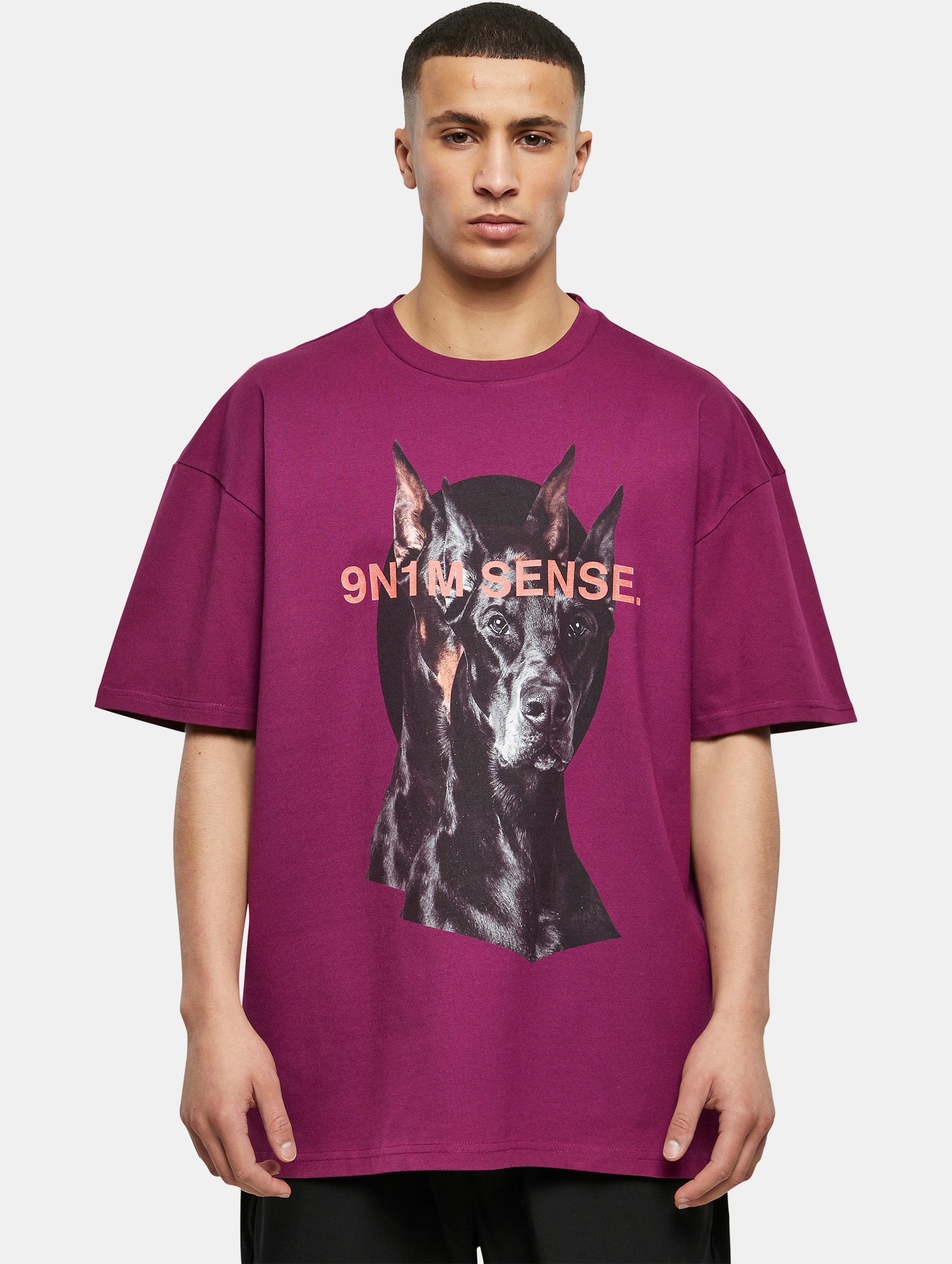9N1M SENSE DOG T-Shirt Männer,Unisex op kleur violet, Maat M