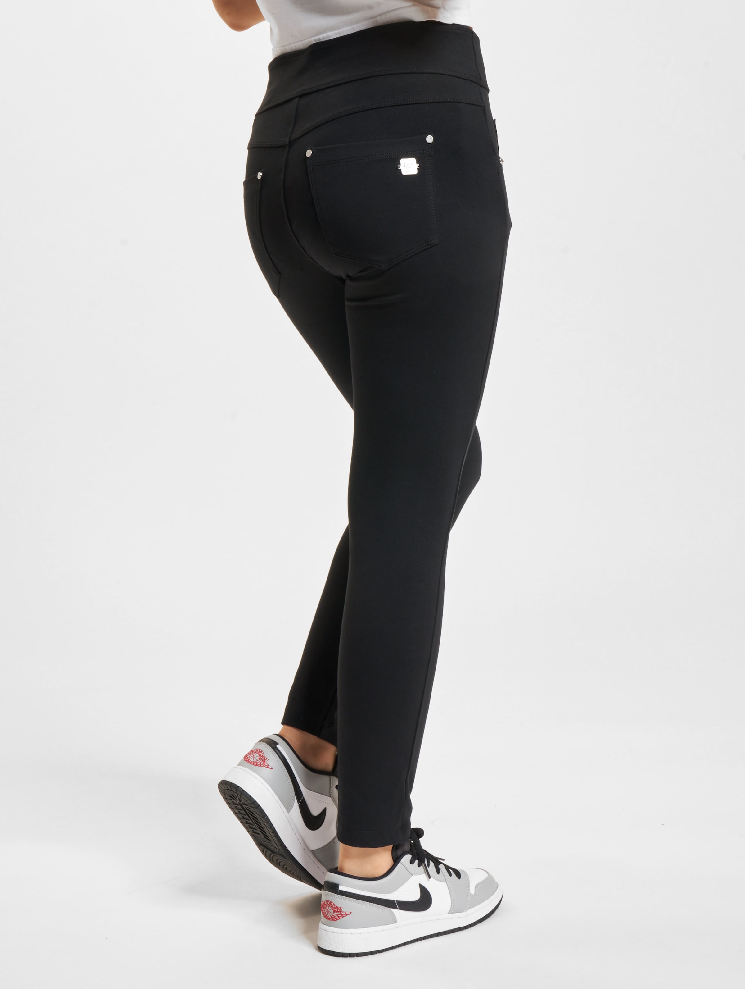 Freddy Medium Waist Bio Jersey Super Skinny Fit Jeans Frauen,Unisex op kleur zwart, Maat XS