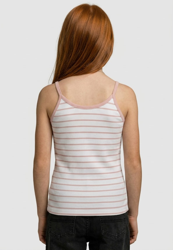 Girls Striped Rib Basic-1