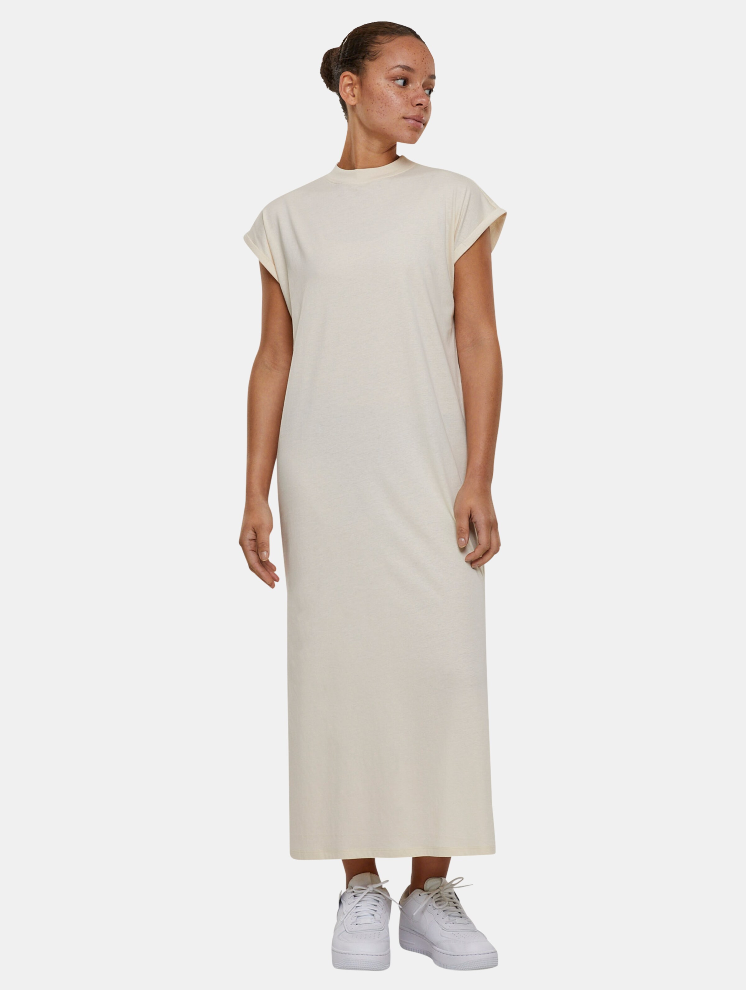 Urban Classics - Long Extended Shoulder Maxi lange jurk - 3XL - Beige