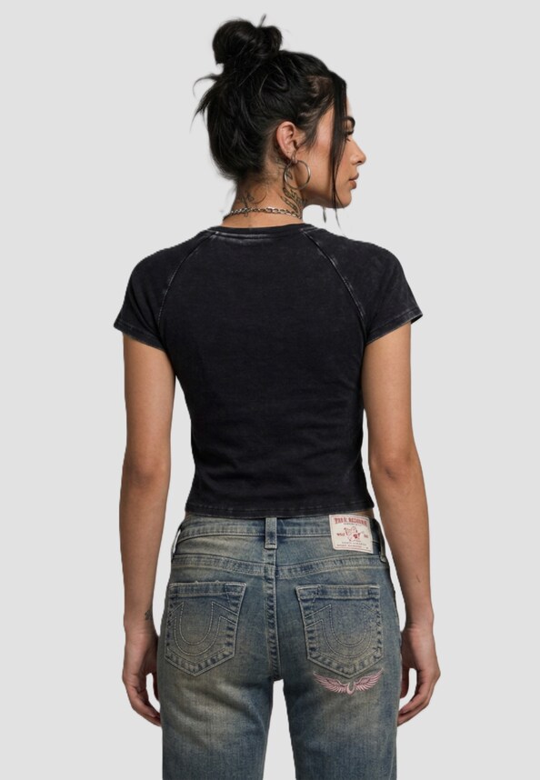 EMBROIDERED WASHED RIB BABY -1