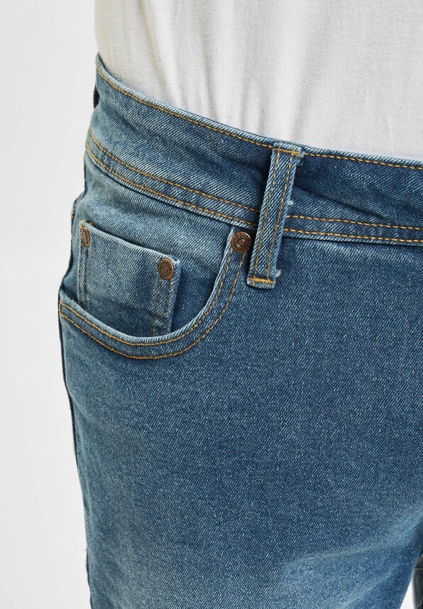 Denim Project Mr Orange Light Destroy Shorts-5