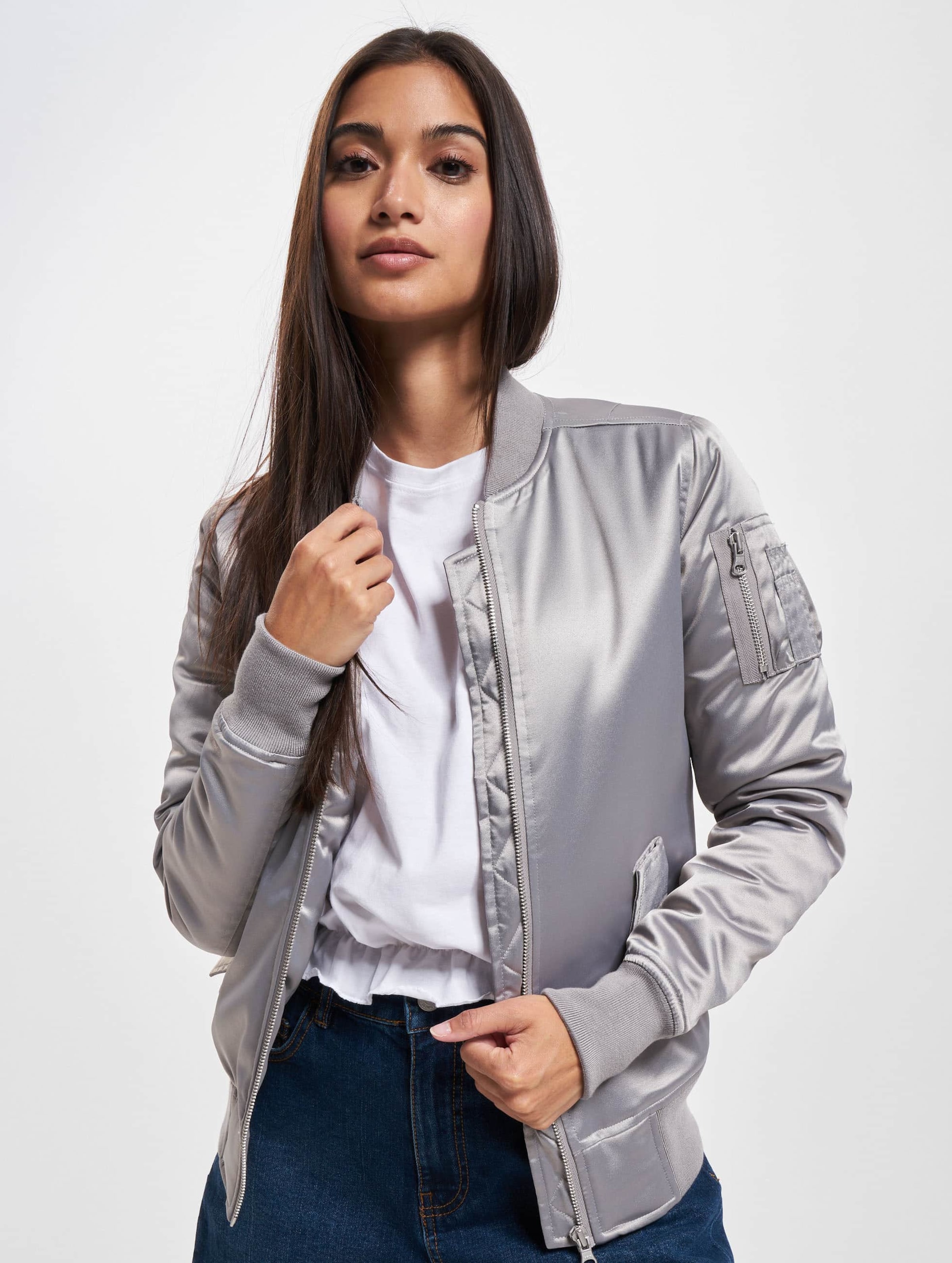 Women's satin deals bomber jackets