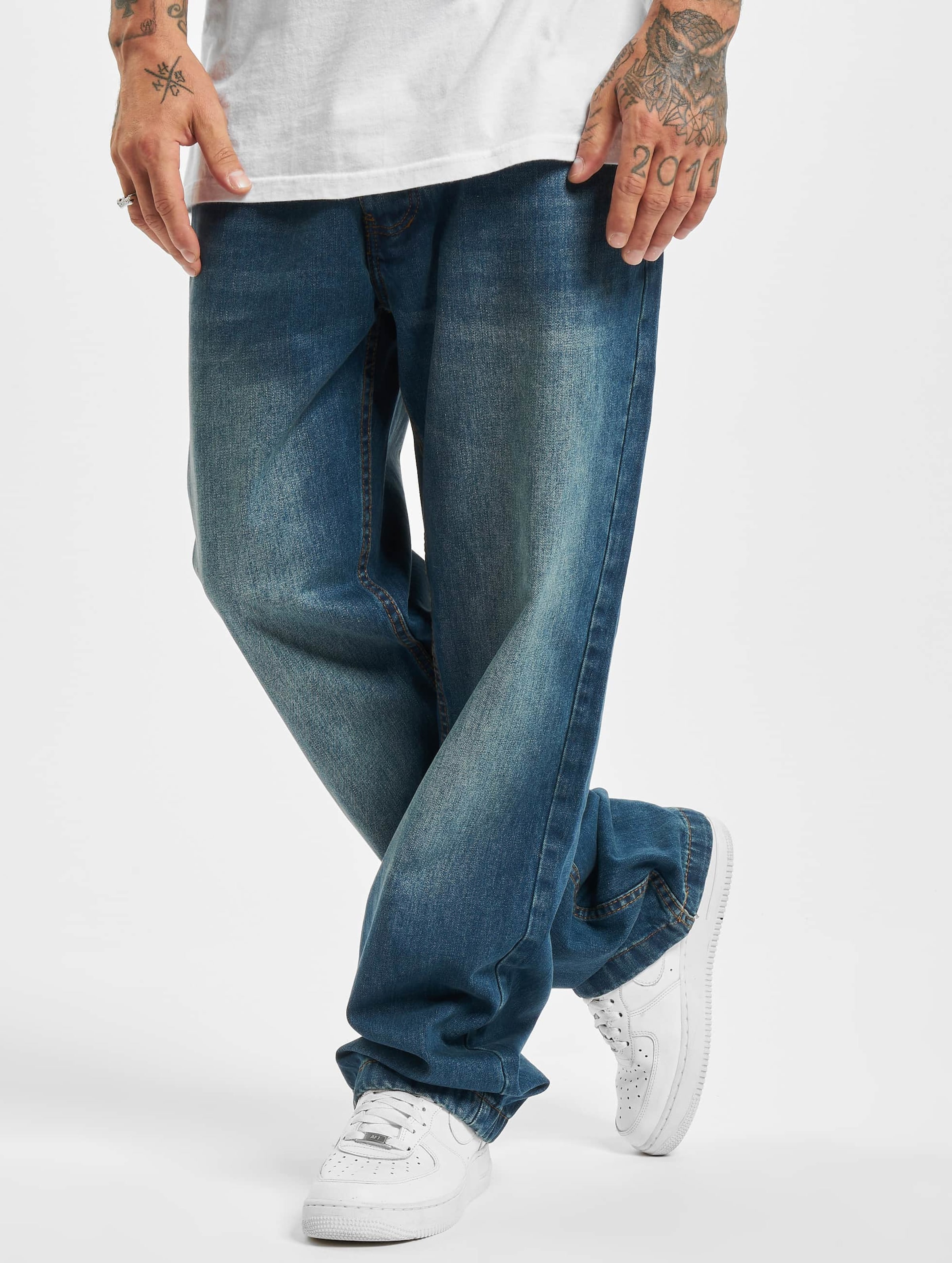 Rocawear WED Loose Fit Jeans Mannen op kleur blauw, Maat W33_L34