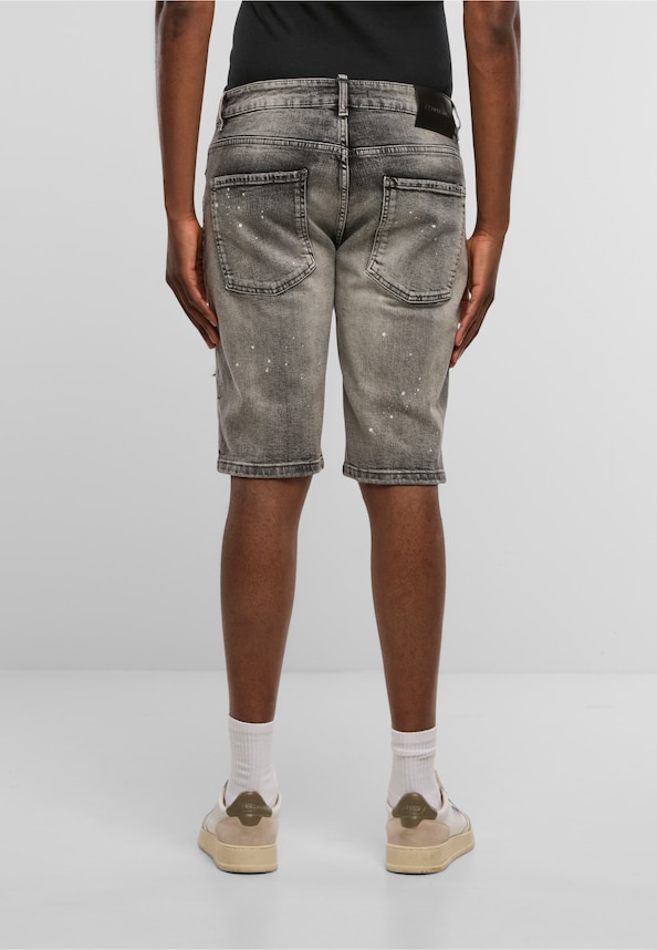 Victor Ripped Slim Fit Shorts-1