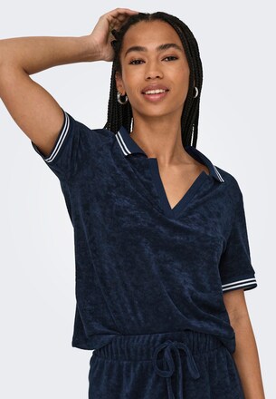 ONLVICKY S/S TERRY V-NECK 