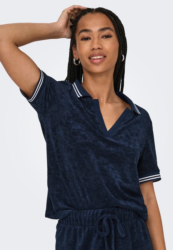 ONLVICKY S/S TERRY V-NECK -0